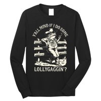 Yall Mind If I Do Some Lollygagging Cowboy Western Frog Long Sleeve Shirt