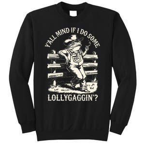 Yall Mind If I Do Some Lollygagging Cowboy Western Frog Sweatshirt