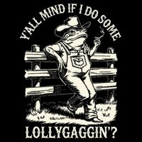 Yall Mind If I Do Some Lollygagging Cowboy Western Frog Backpack