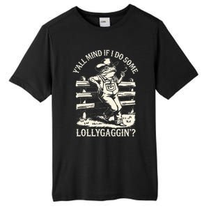 Yall Mind If I Do Some Lollygagging Cowboy Western Frog Tall Fusion ChromaSoft Performance T-Shirt