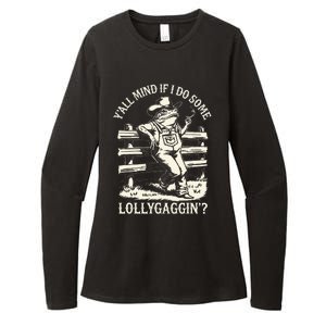 Yall Mind If I Do Some Lollygagging Cowboy Western Frog Womens CVC Long Sleeve Shirt