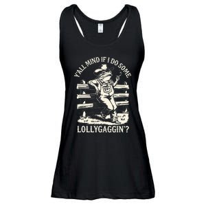 Yall Mind If I Do Some Lollygagging Cowboy Western Frog Ladies Essential Flowy Tank