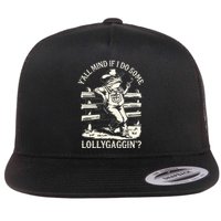 Yall Mind If I Do Some Lollygagging Cowboy Western Frog Flat Bill Trucker Hat