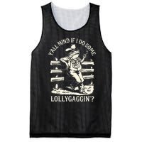 Yall Mind If I Do Some Lollygagging Cowboy Western Frog Mesh Reversible Basketball Jersey Tank