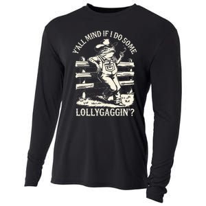 Yall Mind If I Do Some Lollygagging Cowboy Western Frog Cooling Performance Long Sleeve Crew