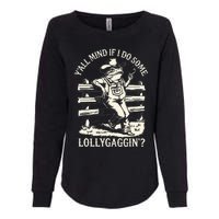 Yall Mind If I Do Some Lollygagging Cowboy Western Frog Womens California Wash Sweatshirt