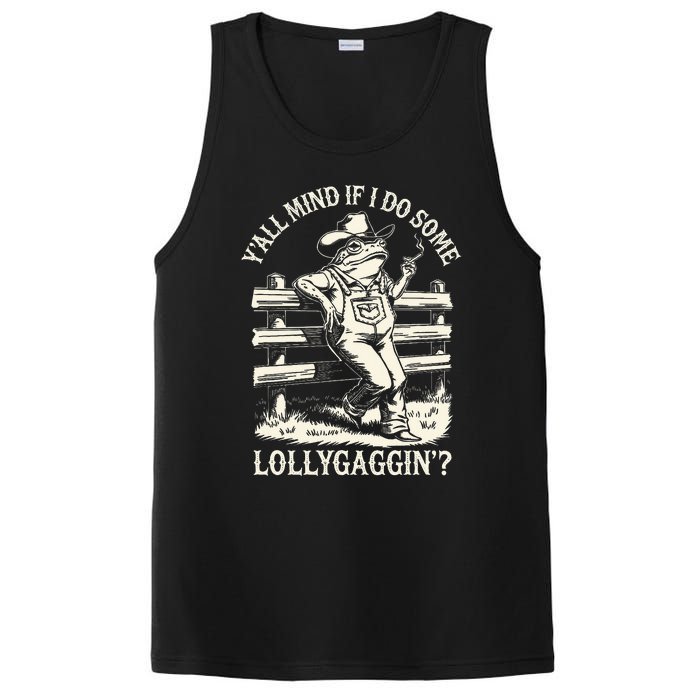 Yall Mind If I Do Some Lollygagging Cowboy Western Frog PosiCharge Competitor Tank