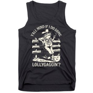 Yall Mind If I Do Some Lollygagging Cowboy Western Frog Tank Top