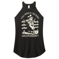 Yall Mind If I Do Some Lollygagging Cowboy Western Frog Women's Perfect Tri Rocker Tank