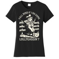 Yall Mind If I Do Some Lollygagging Cowboy Western Frog Women's T-Shirt