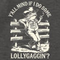 Yall Mind If I Do Some Lollygagging Cowboy Western Frog Vector Backpack