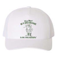 Yall Mind If I Do Some Lollygagging Funny Cowboy Frog Yupoong Adult 5-Panel Trucker Hat