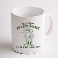 Yall Mind If I Do Some Lollygagging Funny Cowboy Frog Coffee Mug