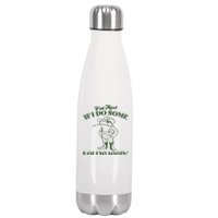 Yall Mind If I Do Some Lollygagging Funny Cowboy Frog Stainless Steel Insulated Water Bottle