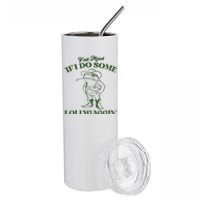 Yall Mind If I Do Some Lollygagging Funny Cowboy Frog Stainless Steel Tumbler