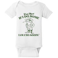 Yall Mind If I Do Some Lollygagging Funny Cowboy Frog Baby Bodysuit