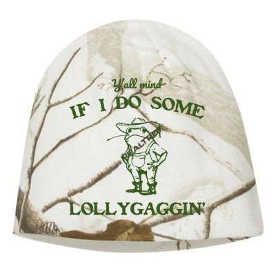 YAll Mind If I Do Some Lollygaggin Kati - Camo Knit Beanie