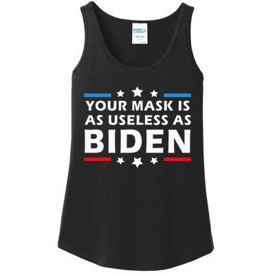 Your Mask Is As Useless As Joe Biden Sucks Funny Political Ladies Essential Tank