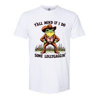 YAll Mind If I Do Some Lollygaggin Vintage Cowboy Frog Meme Softstyle CVC T-Shirt