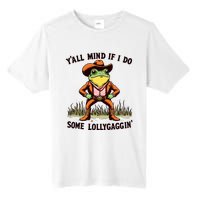 YAll Mind If I Do Some Lollygaggin Vintage Cowboy Frog Meme Tall Fusion ChromaSoft Performance T-Shirt