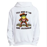 YAll Mind If I Do Some Lollygaggin Vintage Cowboy Frog Meme Urban Pullover Hoodie