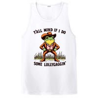 YAll Mind If I Do Some Lollygaggin Vintage Cowboy Frog Meme PosiCharge Competitor Tank