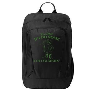 Yall Mind If I Do Some Lollygagging Cowboy Frog City Backpack