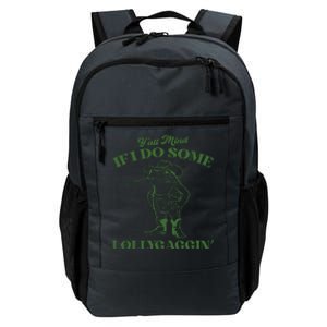 Yall Mind If I Do Some Lollygagging Cowboy Frog Daily Commute Backpack