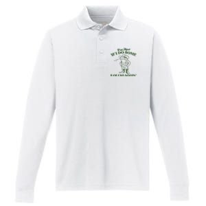 Yall Mind If I Do Some Lollygagging Cowboy Frog Performance Long Sleeve Polo