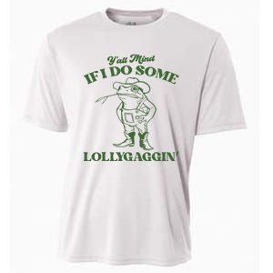 Yall Mind If I Do Some Lollygagging Cowboy Frog Cooling Performance Crew T-Shirt