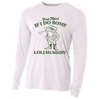 Yall Mind If I Do Some Lollygagging Cowboy Frog Cooling Performance Long Sleeve Crew