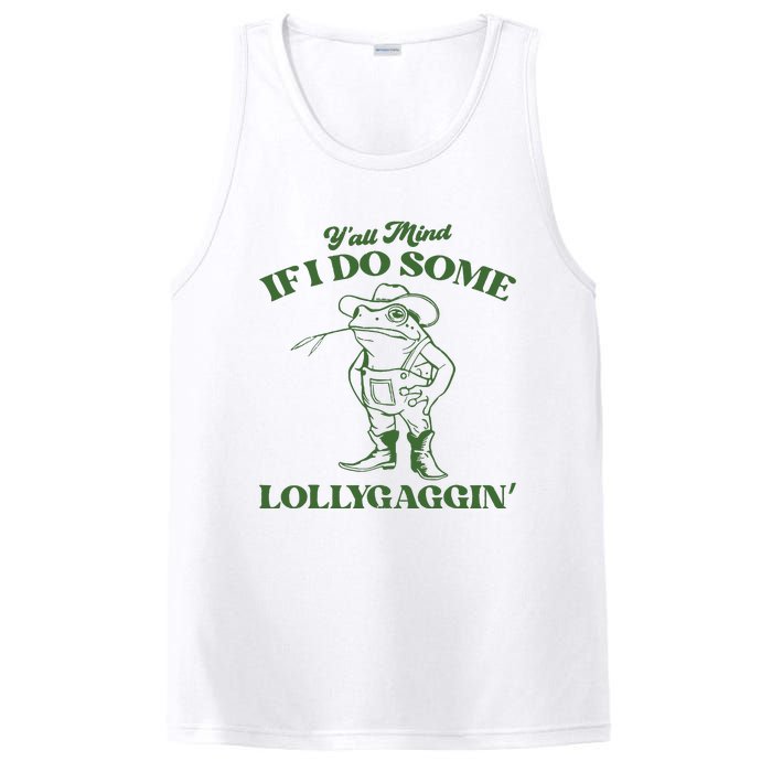 Yall Mind If I Do Some Lollygagging Cowboy Frog PosiCharge Competitor Tank