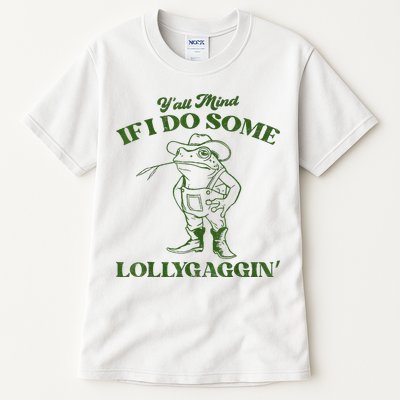 YAll Mind If I Do Some Lollygagging Cowboy Frog Tall T-Shirt