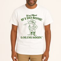 YAll Mind If I Do Some Lollygagging Cowboy Frog Tall T-Shirt