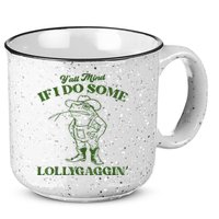 YAll Mind If I Do Some Lollygagging Cowboy Frog 15oz Campfire Ceramic Mug