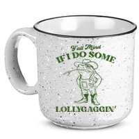 YAll Mind If I Do Some Lollygagging Cowboy Frog 15oz Campfire Ceramic Mug