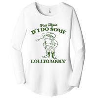 YAll Mind If I Do Some Lollygagging Cowboy Frog Women's Perfect Tri Tunic Long Sleeve Shirt