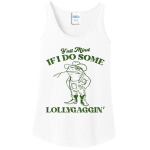 YAll Mind If I Do Some Lollygagging Cowboy Frog Ladies Essential Tank