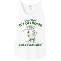 YAll Mind If I Do Some Lollygagging Cowboy Frog Ladies Essential Tank