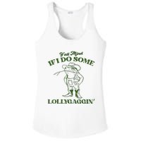 YAll Mind If I Do Some Lollygagging Cowboy Frog Ladies PosiCharge Competitor Racerback Tank