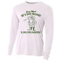 YAll Mind If I Do Some Lollygagging Cowboy Frog Cooling Performance Long Sleeve Crew