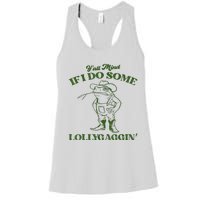 YAll Mind If I Do Some Lollygagging Cowboy Frog Women's Racerback Tank