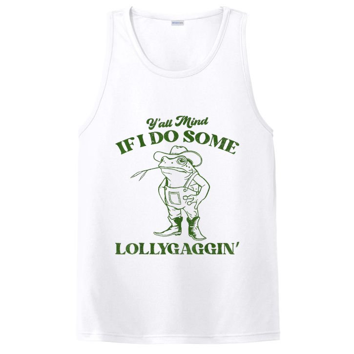 YAll Mind If I Do Some Lollygagging Cowboy Frog PosiCharge Competitor Tank