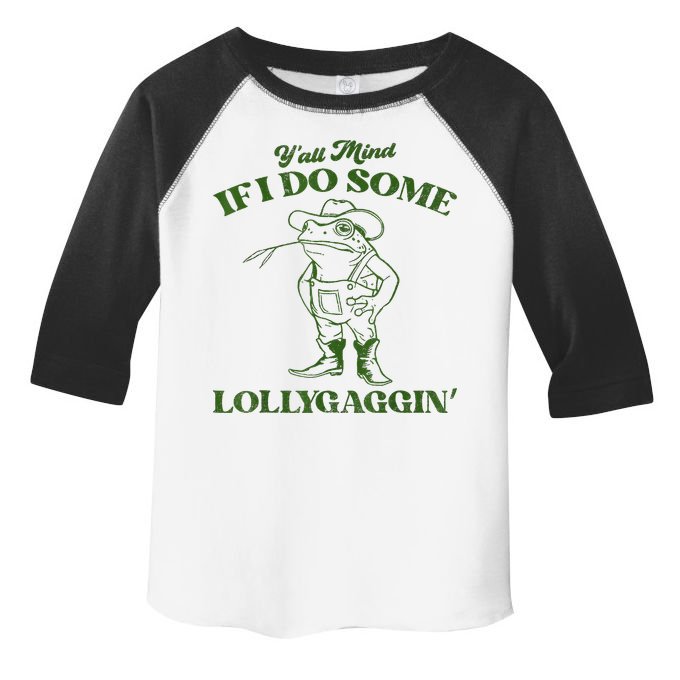 YAll Mind If I Do Some Lollygagging Cowboy Frog Toddler Fine Jersey T-Shirt