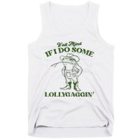 YAll Mind If I Do Some Lollygagging Cowboy Frog Tank Top