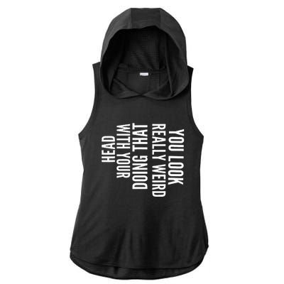 Your Mom Is My Cardio Funny Workout For Men Retro Gym Ladies PosiCharge Tri-Blend Wicking Draft Hoodie Tank