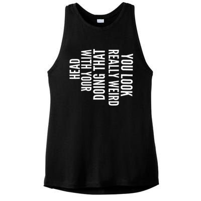 Your Mom Is My Cardio Funny Workout For Men Retro Gym Ladies PosiCharge Tri-Blend Wicking Tank