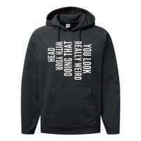 Your Mom Is My Cardio Funny Workout For Men Retro Gym Performance Fleece Hoodie