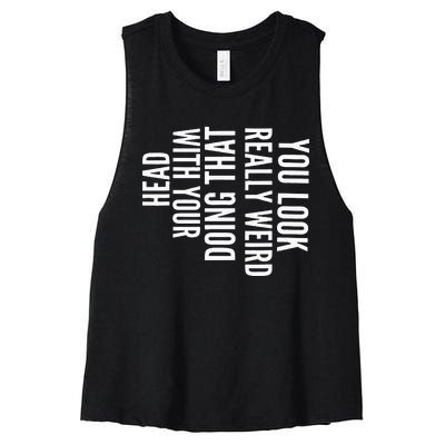 Your Mom Is My Cardio Funny Workout For Men Retro Gym Women's Racerback Cropped Tank