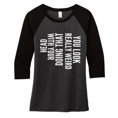 Your Mom Is My Cardio Funny Workout For Men Retro Gym Women's Tri-Blend 3/4-Sleeve Raglan Shirt